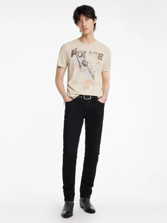 Graphic Tees Men John Varvatos THE POLICE TOUR TEE Almond