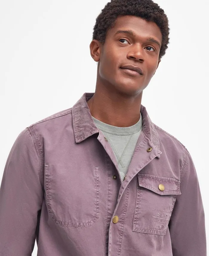 Grindle Overshirt Honey Gold Men Barbour Overshirts