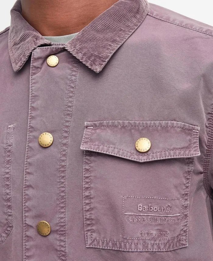 Grindle Overshirt Honey Gold Men Barbour Overshirts