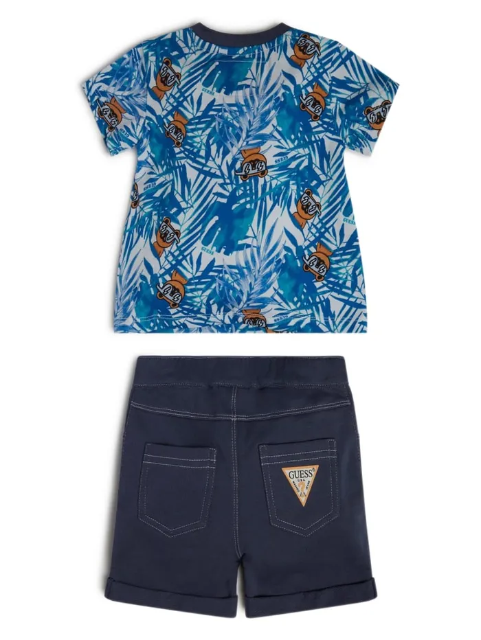 GUESS Baby Boy 0 24M Palm Tee And Shorts Set 024M Colors 8211 Kids