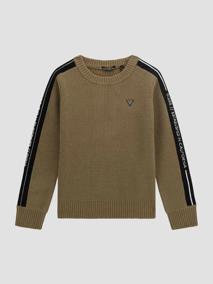 GUESS Big Boy 7 14 RibKnit Sweater 718 Green 8211 Kids
