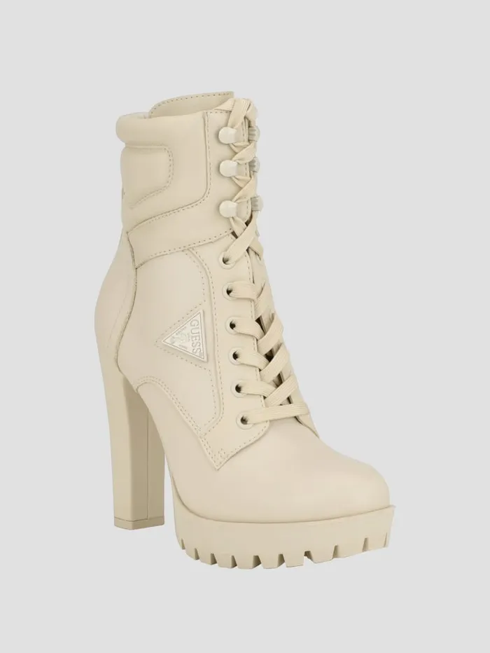 GUESS Boots and Booties Tanisa Heeled Booties White 8211 Unisex