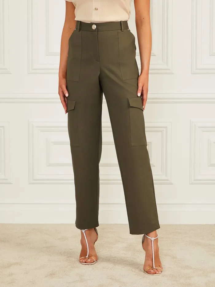 GUESS Bottoms Alice Cargo Pant Green 8211 Women