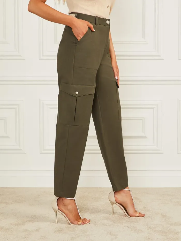 GUESS Bottoms Alice Cargo Pant Green 8211 Women