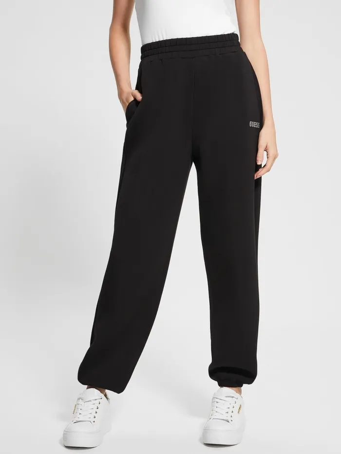 GUESS Bottoms Eco Cecilia Scuba Joggers Black 8211 Women