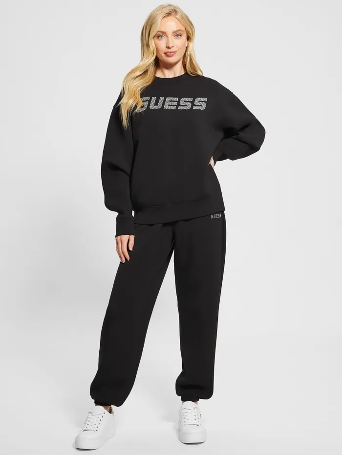 GUESS Bottoms Eco Cecilia Scuba Joggers Black 8211 Women