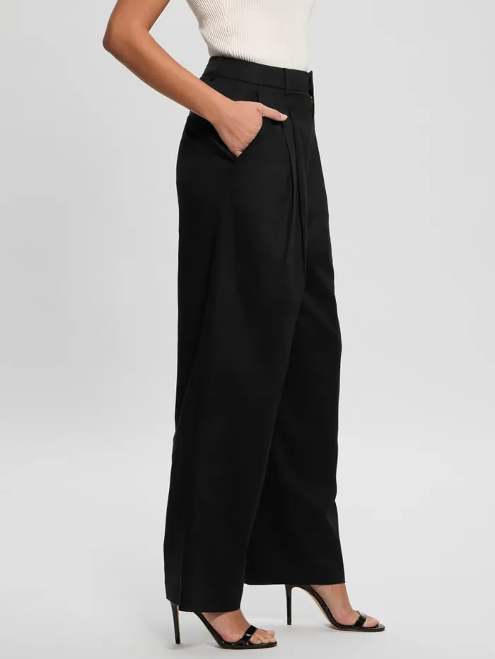 GUESS Bottoms Eco Sancha Pants Black 8211 Women