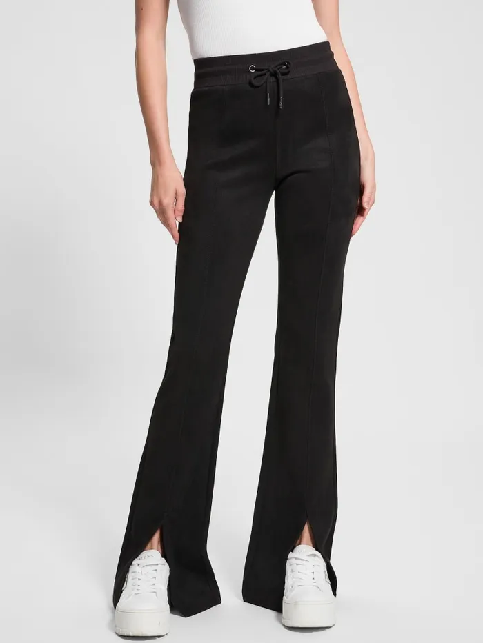GUESS Bottoms Eco Sueded ScubaKnit Pants Black 8211 Women