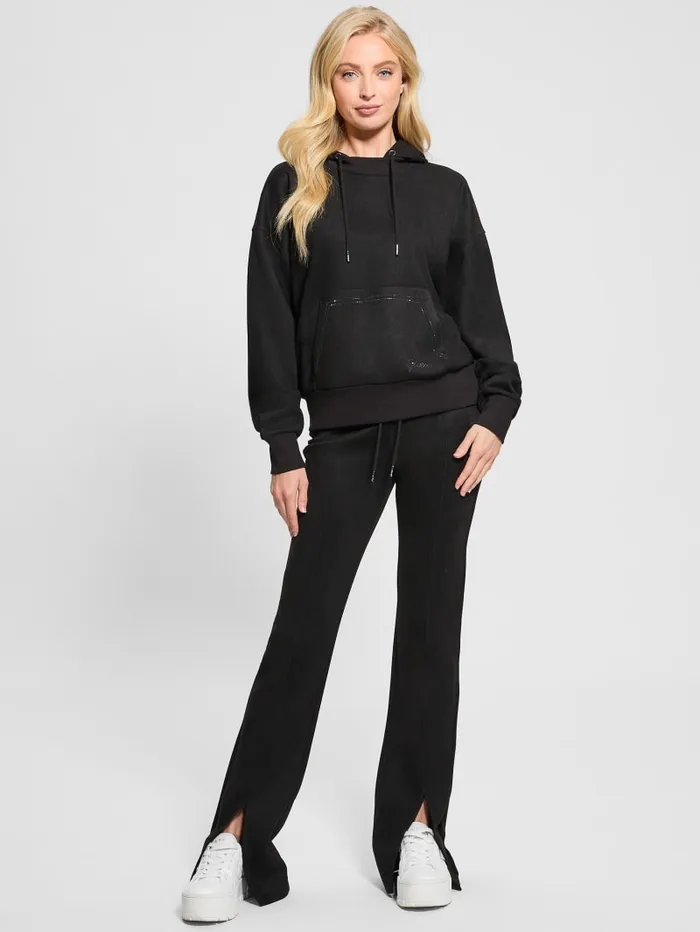 GUESS Bottoms Eco Sueded ScubaKnit Pants Black 8211 Women