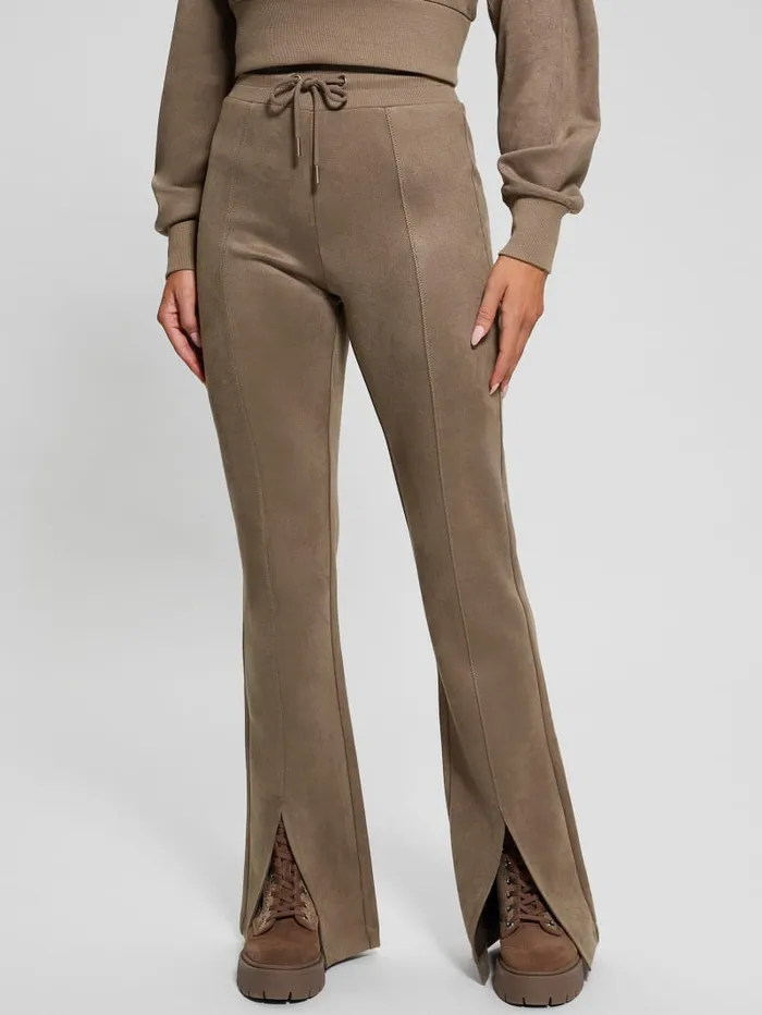 GUESS Bottoms Eco Sueded ScubaKnit Pants Black 8211 Women