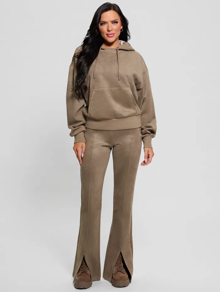 GUESS Bottoms Eco Sueded ScubaKnit Pants Black 8211 Women