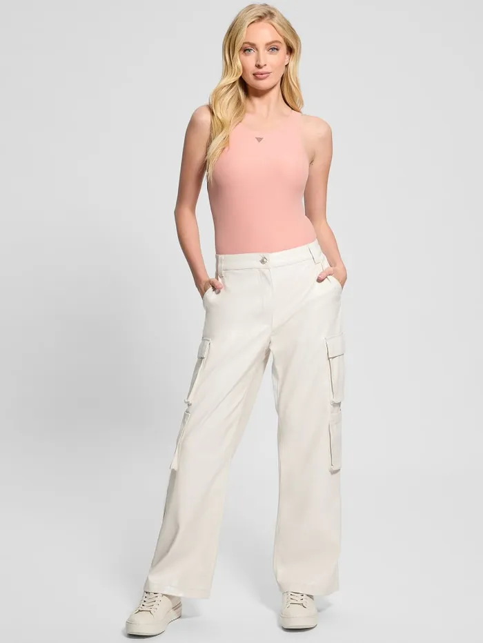 GUESS Bottoms Kori FauxLeather Cargo Pants Black 8211 Women