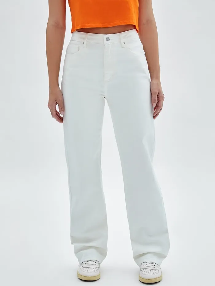 GUESS Bottoms Originals Kit Mom Jeans White 8211 Women