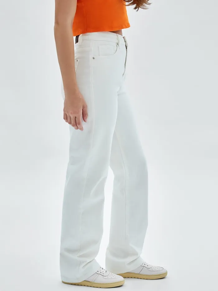 GUESS Bottoms Originals Kit Mom Jeans White 8211 Women