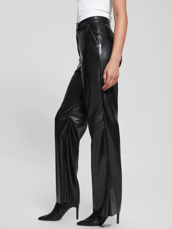 GUESS Bottoms Vixen FauxLeather Pants Black 8211 Women