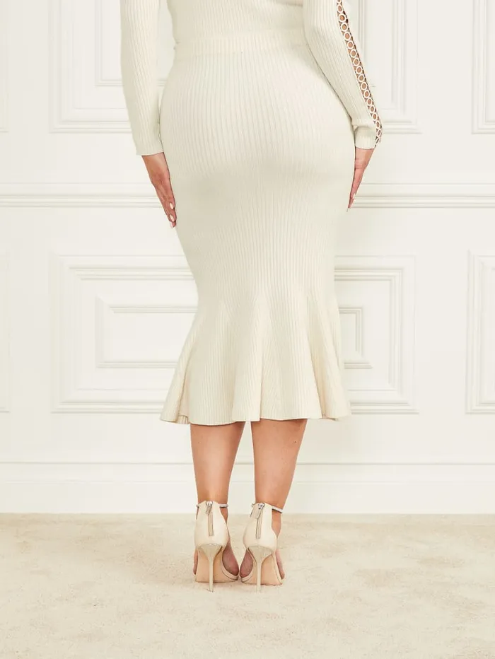 GUESS Bottoms Yohana Sweater Skirt White 8211 Women