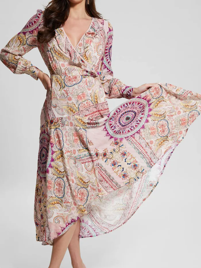 GUESS Dresses and Jumpsuits Monique Printed Dress Pink 8211 Women