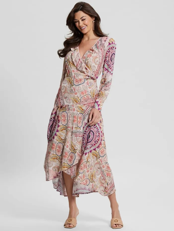 GUESS Dresses and Jumpsuits Monique Printed Dress Pink 8211 Women
