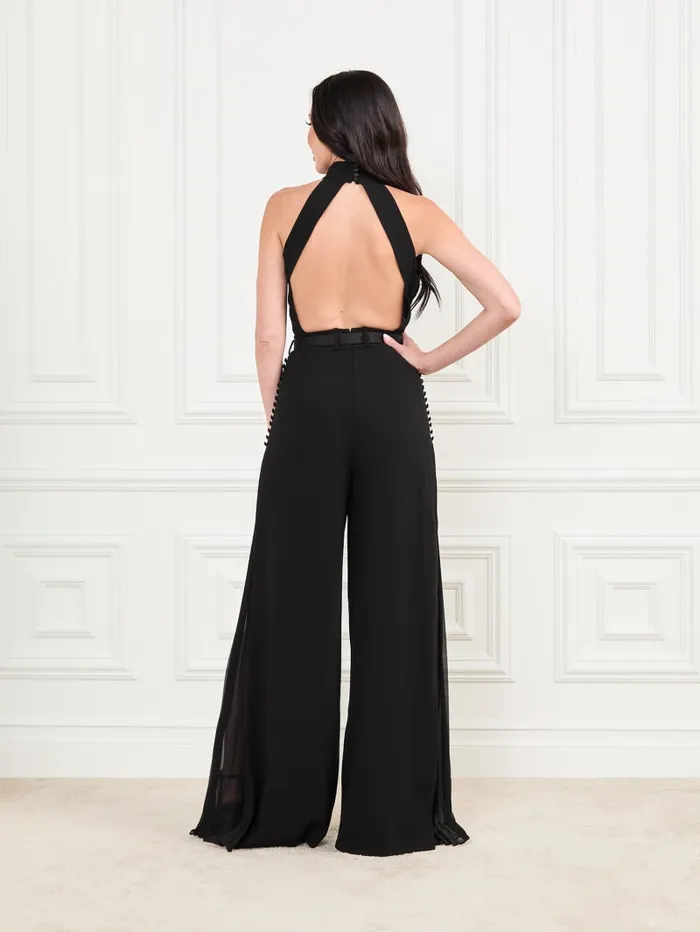 GUESS Dresses and Jumpsuits Saffie Halter Jumpsuit Black 8211 Women