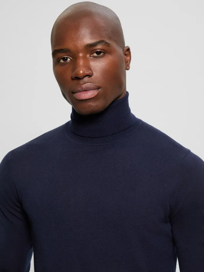 GUESS Essentials Shop Fred Wool Turtleneck Sweater Gray 8211 Men