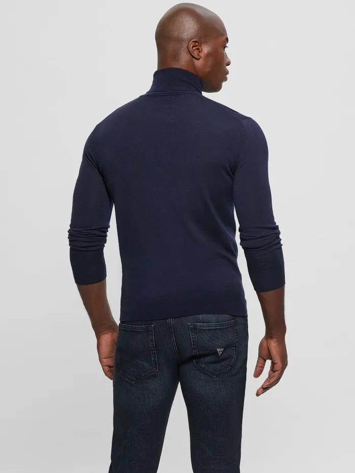 GUESS Essentials Shop Fred Wool Turtleneck Sweater Gray 8211 Men