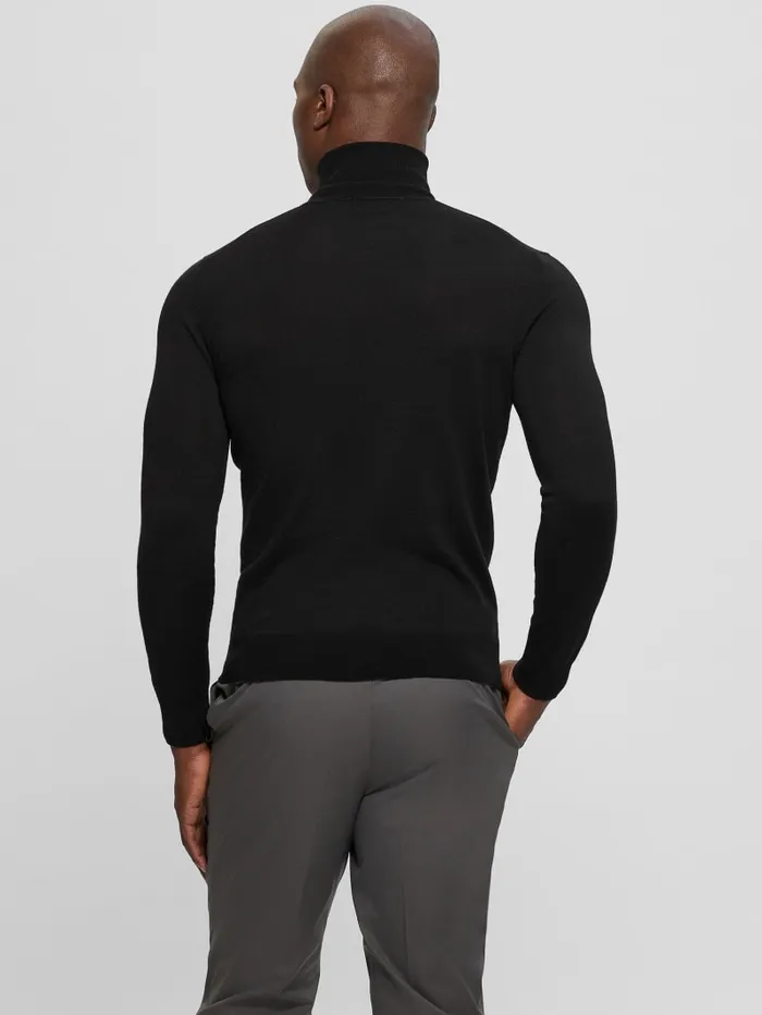 GUESS Essentials Shop Fred Wool Turtleneck Sweater Gray 8211 Men