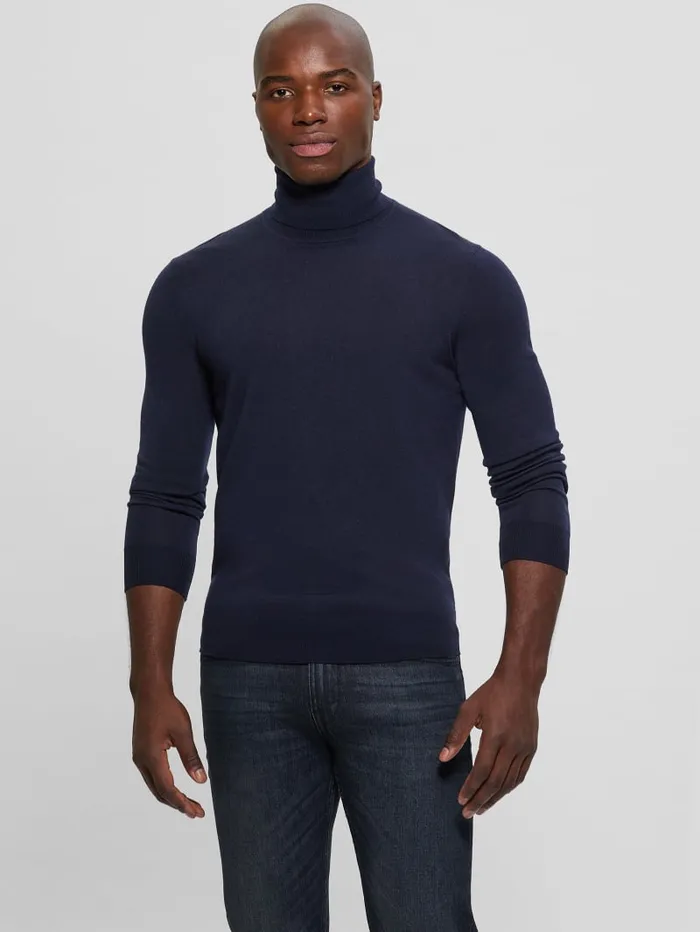 GUESS Essentials Shop Fred Wool Turtleneck Sweater Gray 8211 Men