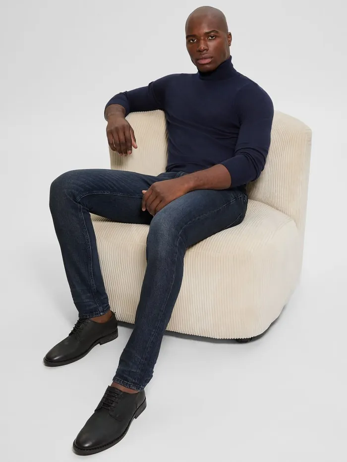 GUESS Essentials Shop Fred Wool Turtleneck Sweater Gray 8211 Men