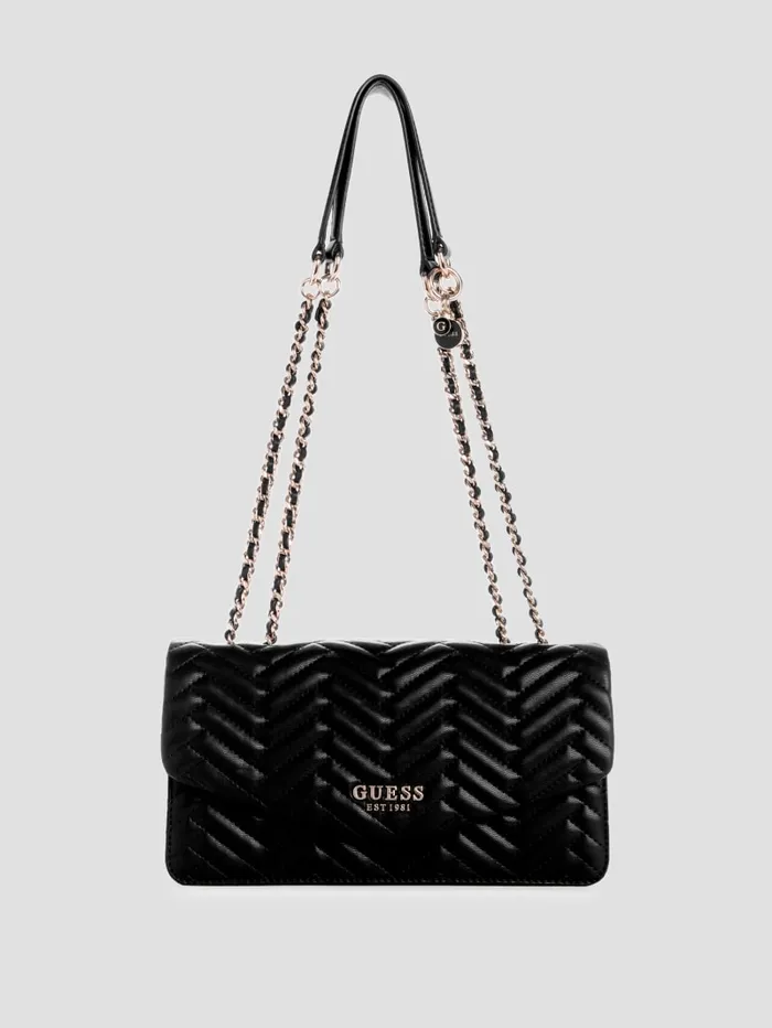 GUESS Handbags Anning Woven Convertible Crossbody Green 8211 Women