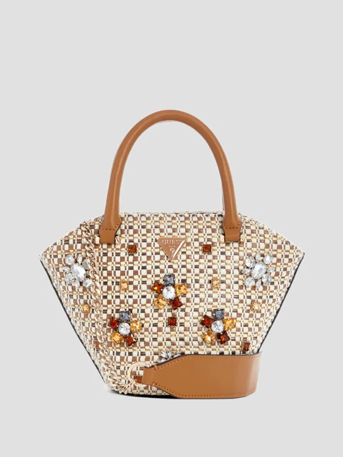 GUESS Handbags Beauvoir Mini Tote Blue 8211 Women
