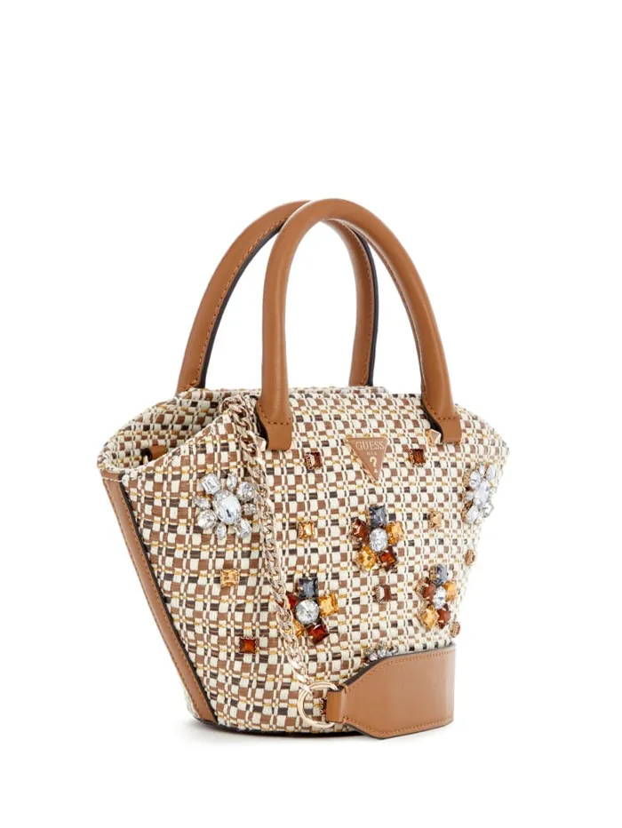 GUESS Handbags Beauvoir Mini Tote Blue 8211 Women