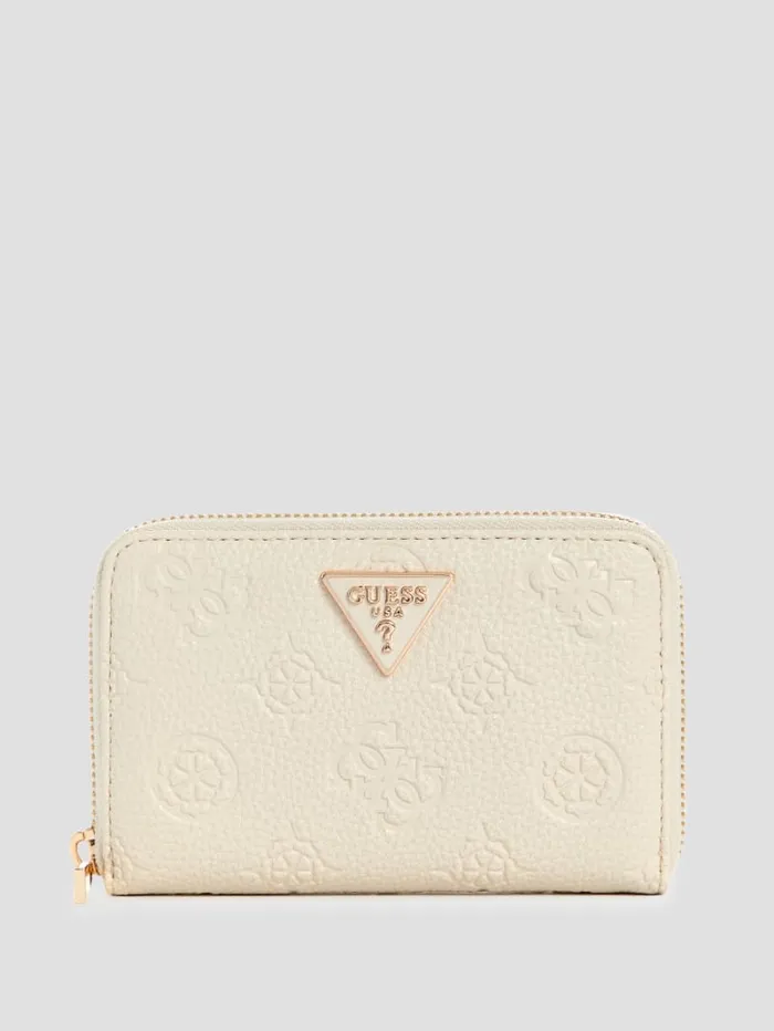 GUESS Handbags Cresidia Medium ZipAround Wallet White 8211 Women