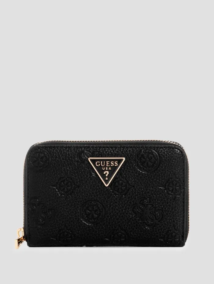 GUESS Handbags Cresidia Medium ZipAround Wallet White 8211 Women