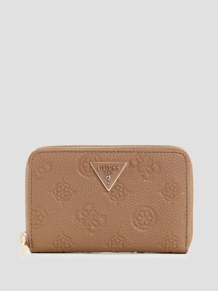GUESS Handbags Cresidia Medium ZipAround Wallet White 8211 Women