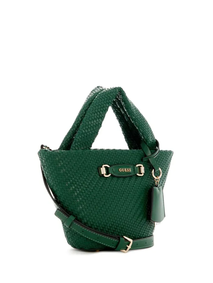 GUESS Handbags Francy Mini Tote Green 8211 Women
