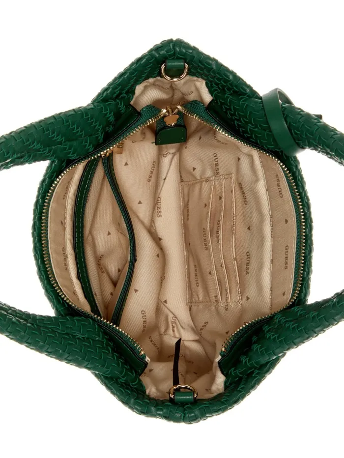 GUESS Handbags Francy Mini Tote Green 8211 Women