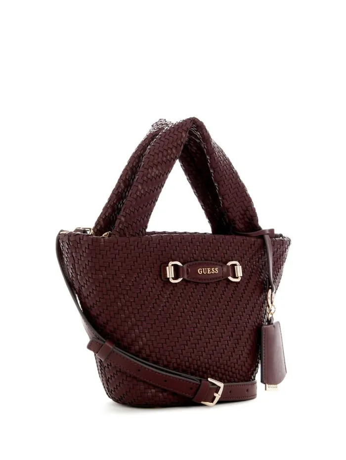 GUESS Handbags Francy Mini Tote Green 8211 Women