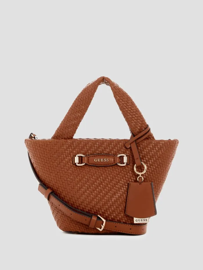 GUESS Handbags Francy Mini Tote Green 8211 Women