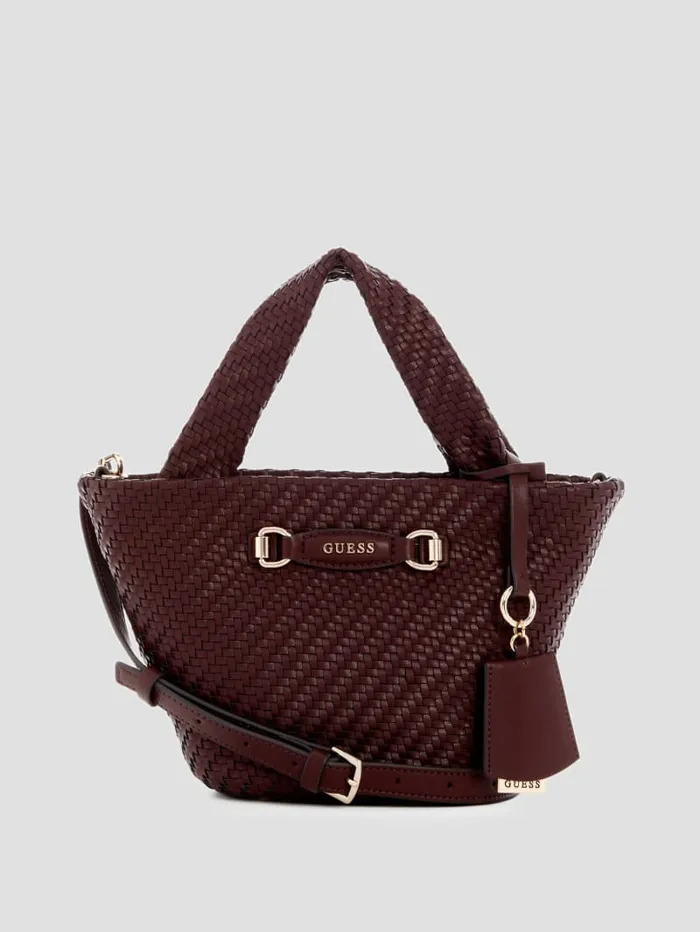GUESS Handbags Francy Mini Tote Purple 8211 Women