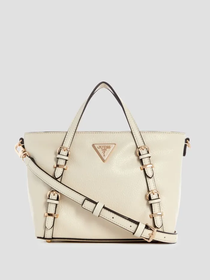 GUESS Handbags Levia Mini Satchel White 8211 Women