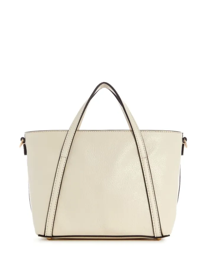 GUESS Handbags Levia Mini Satchel White 8211 Women