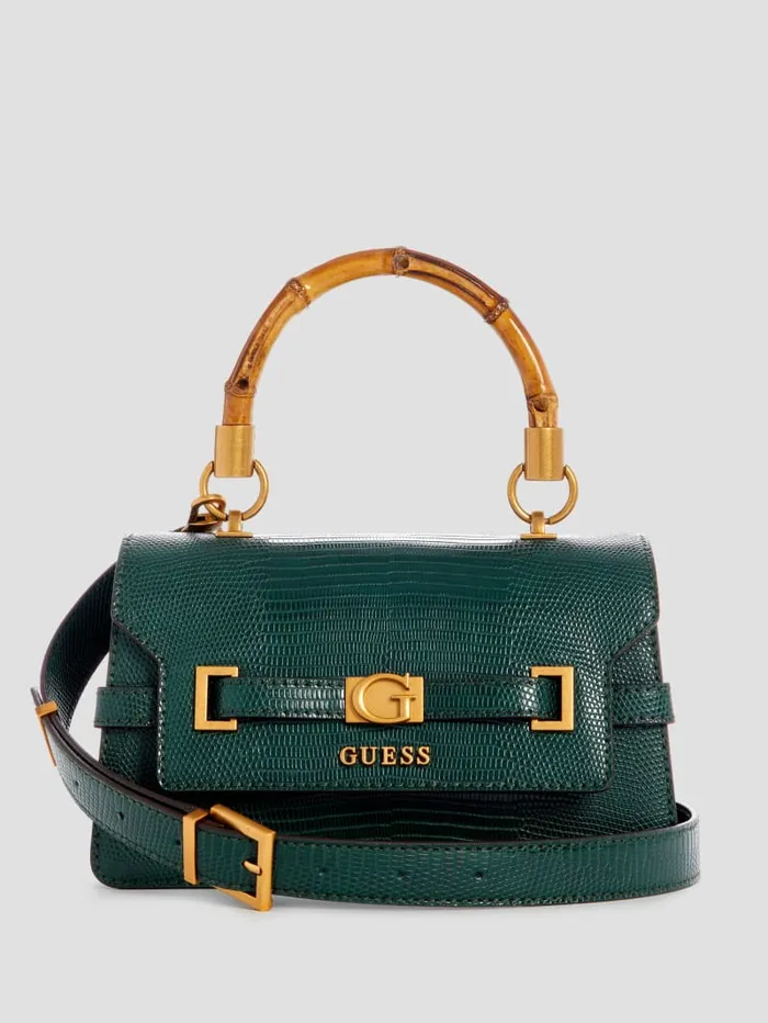GUESS Handbags Sibel TopHandle Flap Bag Green 8211 Women
