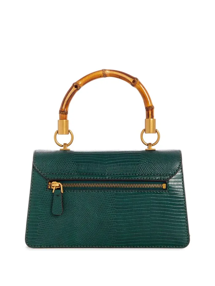 GUESS Handbags Sibel TopHandle Flap Bag Green 8211 Women