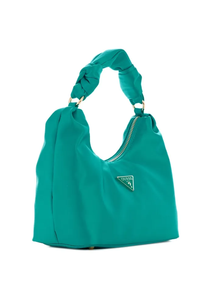 GUESS Handbags Velina Satin Hobo Bag Orange 8211 Women