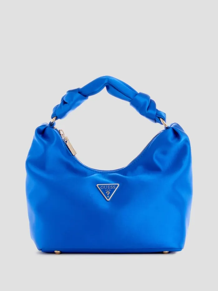GUESS Handbags Velina Satin Hobo Bag Orange 8211 Women