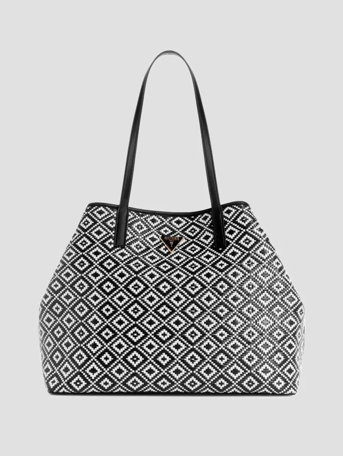 GUESS Handbags Vikky Straw Tote Set Brown 8211 Women