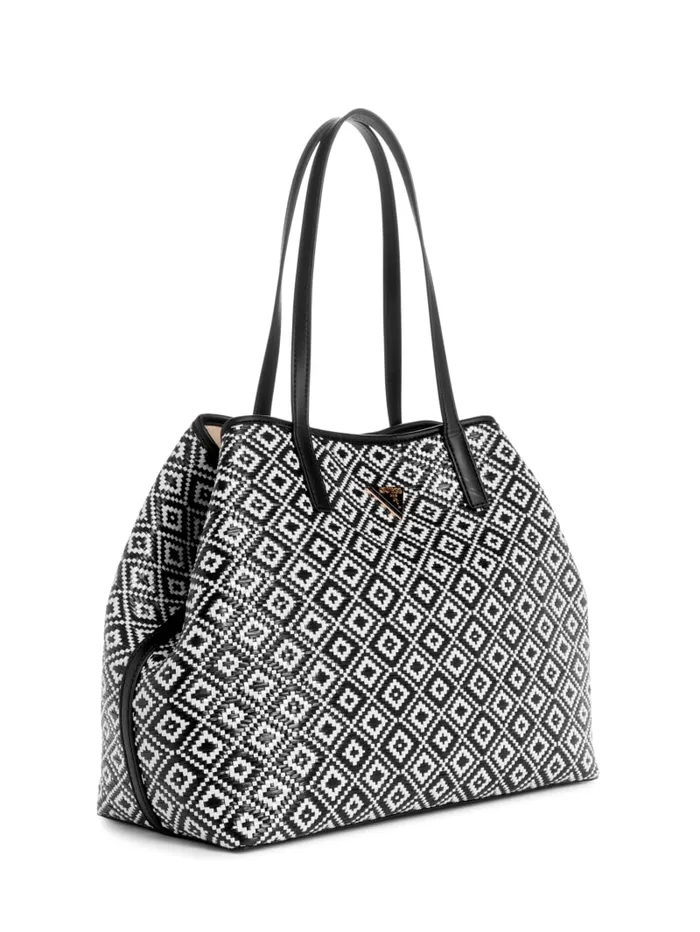 GUESS Handbags Vikky Straw Tote Set Brown 8211 Women