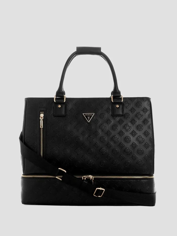 GUESS Handbags Wilder BottomZip Shopper Tote Black 8211 Women