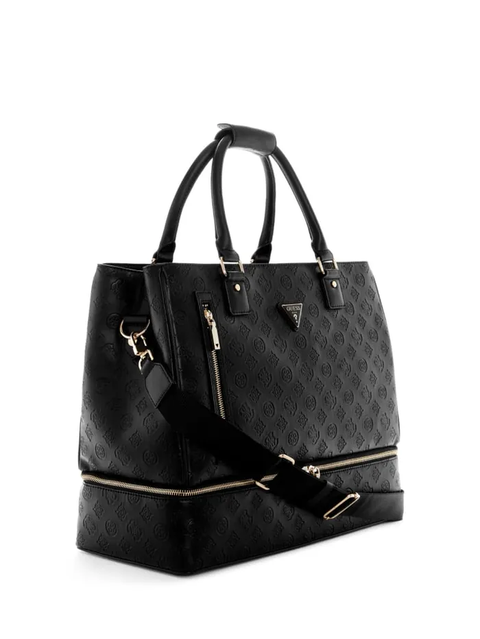 GUESS Handbags Wilder BottomZip Shopper Tote Black 8211 Women