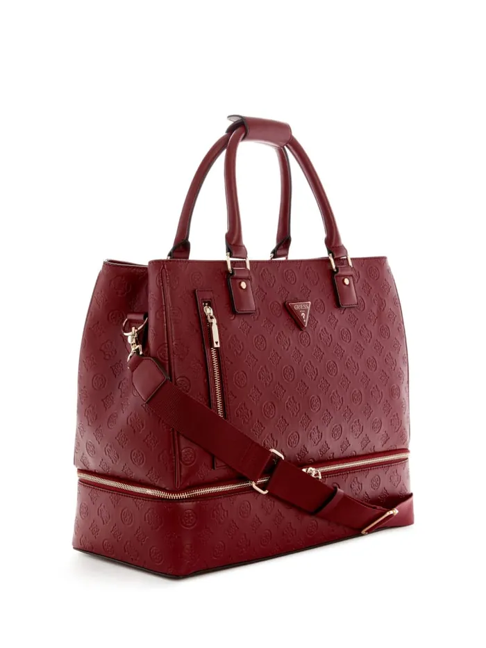 GUESS Handbags Wilder BottomZip Shopper Tote Black 8211 Women